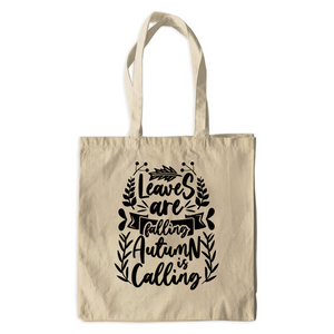 Leaves Are Falling - Canvas Tote Bags