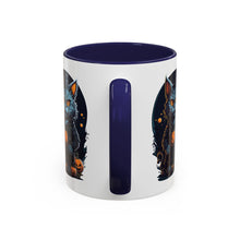 Load image into Gallery viewer, Cat Halloween (2) - Accent Coffee Mug (11, 15oz)
