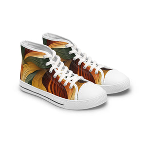 Earth Tones Ver 9 - Women's High Top Sneakers