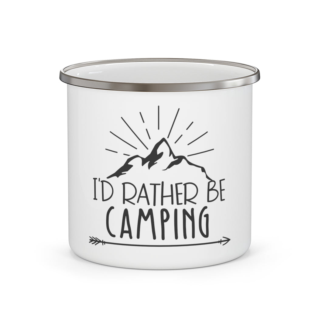 I'd Rather Be Camping - Enamel Camping Mug