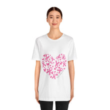 Load image into Gallery viewer, Breast Cancer Heart - Unisex Jersey Short Sleeve Tee
