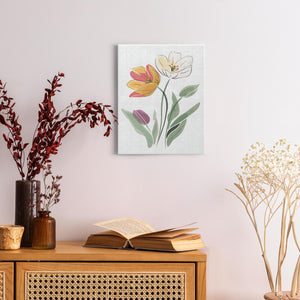 Minimalist Flower Line Art (6) - Canvas Wraps