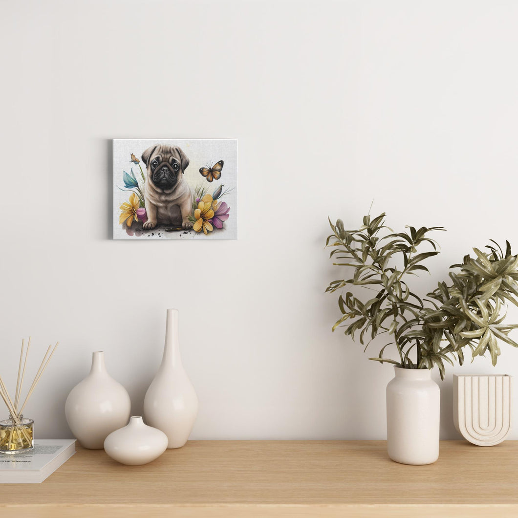 Spring Watercolor Dogs (15) - Canvas Wraps