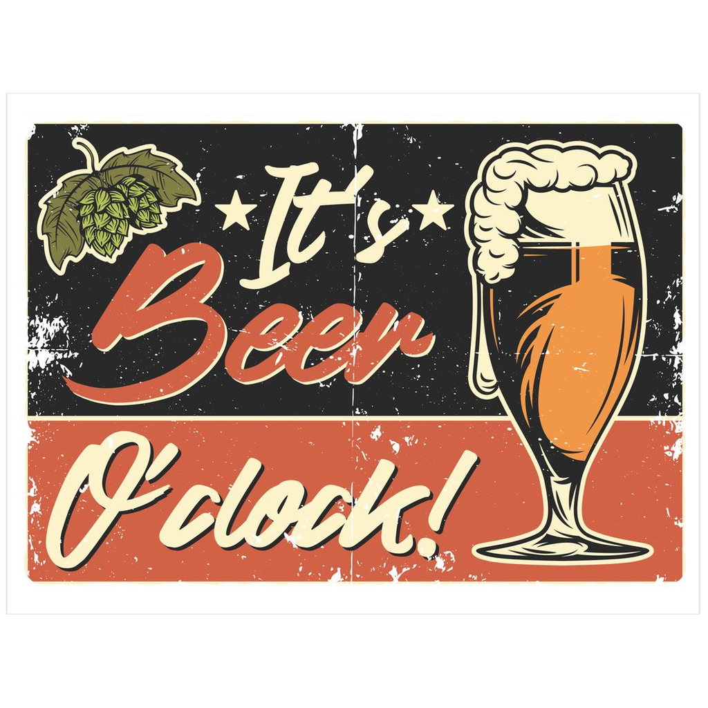 It's Beer O'Clock - Posters