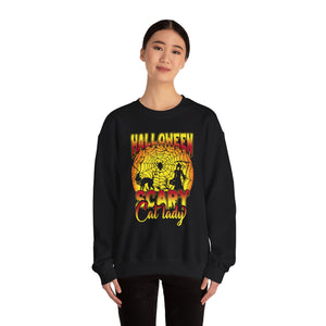 Scary Cat Lady - Unisex Heavy Blend™ Crewneck Sweatshirt