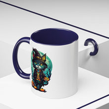 Load image into Gallery viewer, Cat Halloween (3) - Accent Coffee Mug (11, 15oz)
