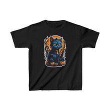 Load image into Gallery viewer, Cat Halloween Design (1) - Kids Heavy Cotton™ Tee
