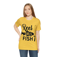 Load image into Gallery viewer, Reel Girls Fish - Unisex Jersey Short Sleeve Tee
