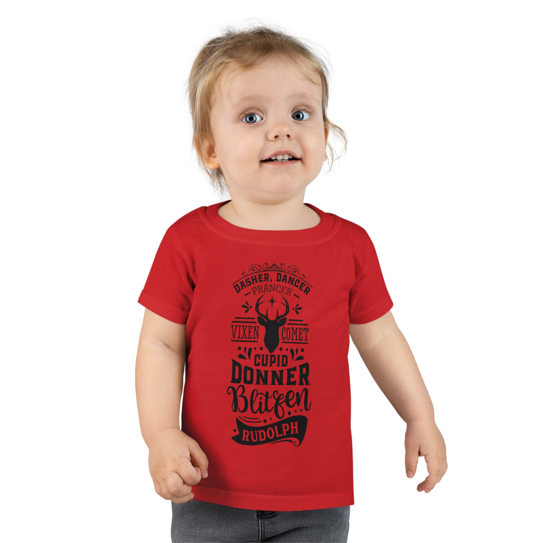 Reindeer List - Toddler T-shirt