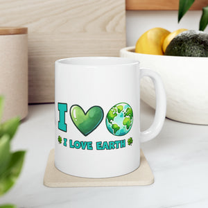 I Love Earth - Ceramic Mug, 11oz