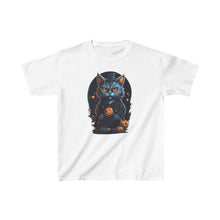 Load image into Gallery viewer, Cat Halloween Design (2) - Kids Heavy Cotton™ Tee
