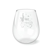 Load image into Gallery viewer, Sip Happens - Stemless Wine Glass, 11.75oz
