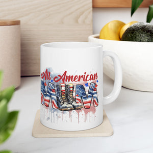 All American Mom - Ceramic Mug, (11oz, 15oz)