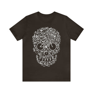 Bicycle Skull - Unisex Jersey Short Sleeve Tee