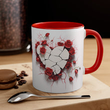 Load image into Gallery viewer, Valentine Hearts &amp; Roses (13) - Accent Coffee Mug, 11oz
