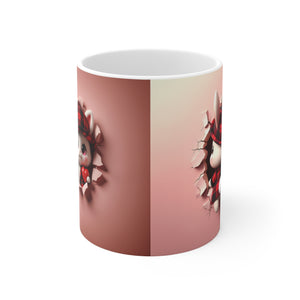 Valentine Rabbit (10) - Ceramic Mug 11oz