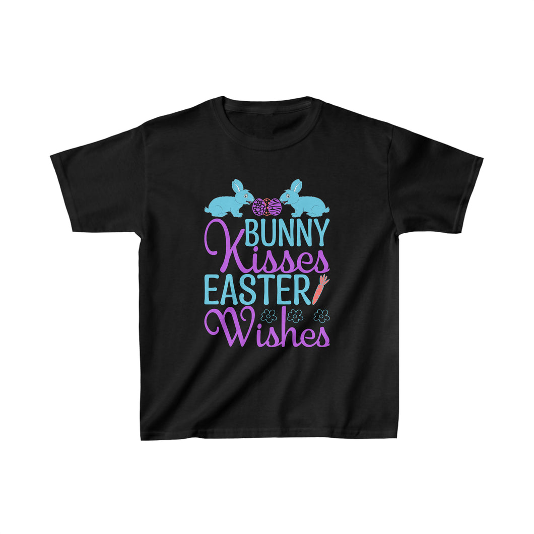 Bunny Kisses Easter Wishes - Kids Heavy Cotton™ Tee