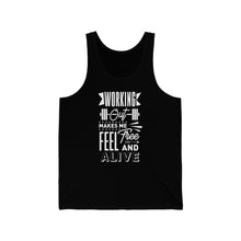 Load image into Gallery viewer, Working Out - Unisex Jersey Tank
