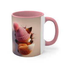 Load image into Gallery viewer, 3D Fox Valentine (3) - Accent Coffee Mug, 11oz
