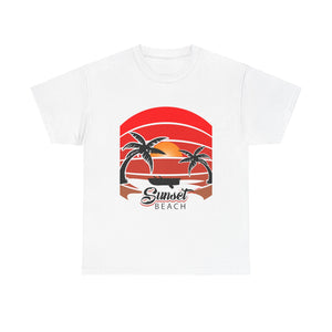 Sunset Beach - Unisex Heavy Cotton Tee