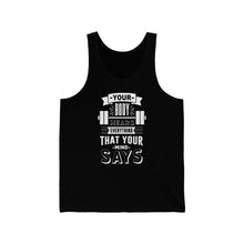 Load image into Gallery viewer, Your Body Hears - Unisex Jersey Tank
