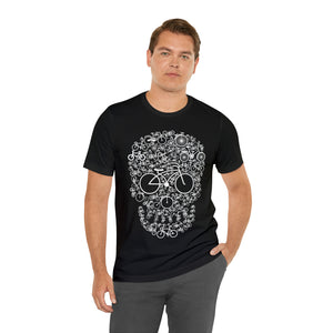 Bicycle Skull - Unisex Jersey Short Sleeve Tee