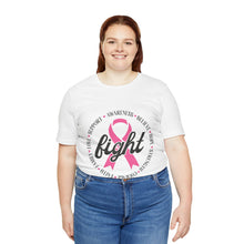 Load image into Gallery viewer, Breast Cancer Fight - Unisex Jersey Short Sleeve Tee
