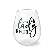 Load image into Gallery viewer, Boss Lady Fuel - Stemless Wine Glass, 11.75oz
