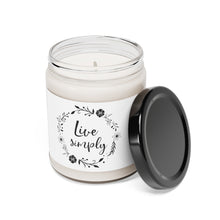 Load image into Gallery viewer, Live Simply - Scented Soy Candle, 9oz
