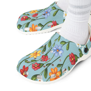 Cartoon Flowers Ver 2 - EVA Foam Rubber Shoes (AOP)