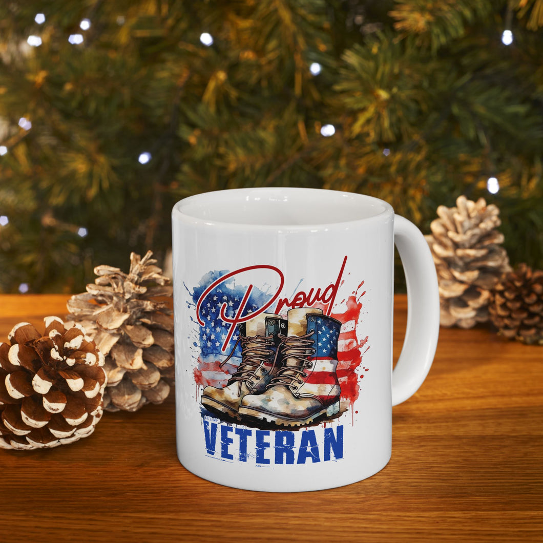 Proud Veteran - Ceramic Mug, (11oz, 15oz)