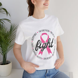 Breast Cancer Fight - Unisex Jersey Short Sleeve Tee