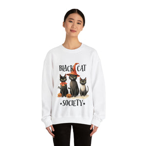 Black Cat Society - Vintage Unisex Heavy Blend™ Crewneck Sweatshirt