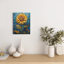 Load image into Gallery viewer, Stained Glass Inspired Sunflowers (17) - Canvas Wraps
