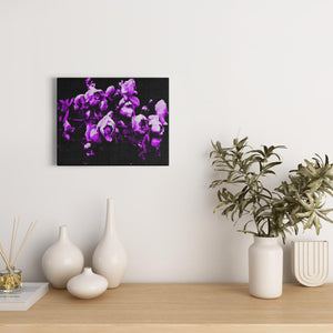 Artsy Purple Flowers - Canvas Wraps