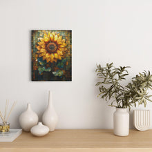 Load image into Gallery viewer, Stained Glass Inspired Sunflowers (2) - Canvas Wraps
