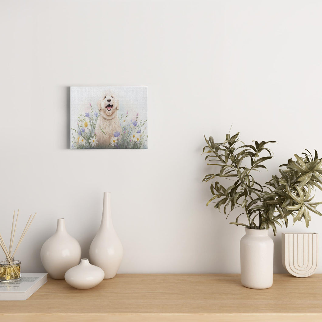 Spring Watercolor Dog (1) - Canvas Wraps