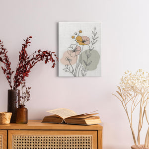 Minimalist Flower Line Art (14) - Canvas Wraps