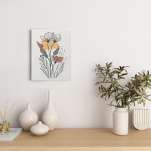 Load image into Gallery viewer, Minimalist Flower Line Art (2) - Canvas Wraps
