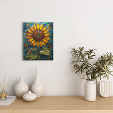 Load image into Gallery viewer, Stained Glass Inspired Sunflowers (9) - Canvas Wraps
