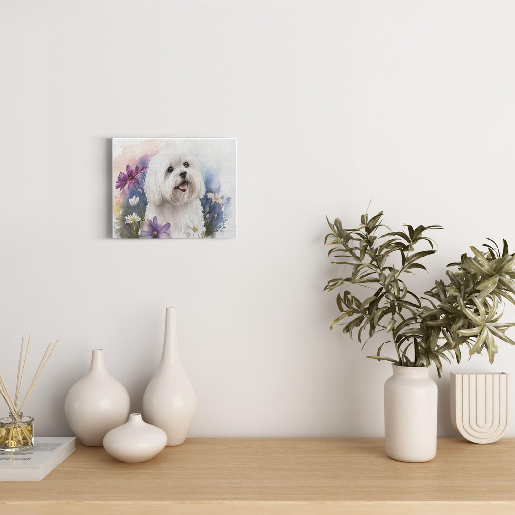 Spring Watercolor Dogs (16) - Canvas Wraps