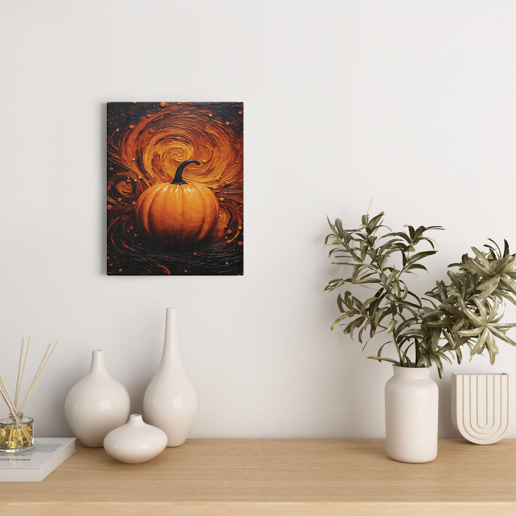 Pumpkin Abstraction - Canvas Wraps