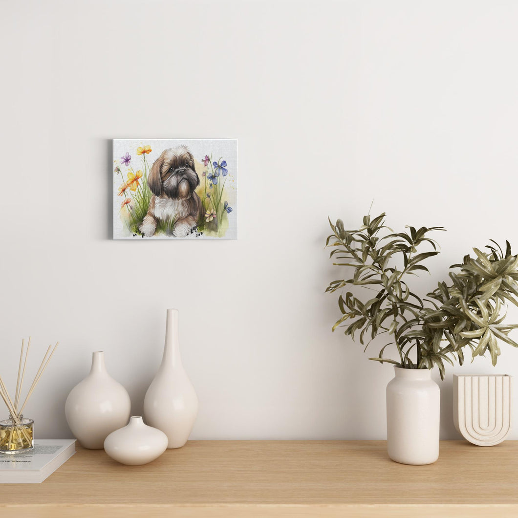 Spring Watercolor Dogs (14) - Canvas Wraps