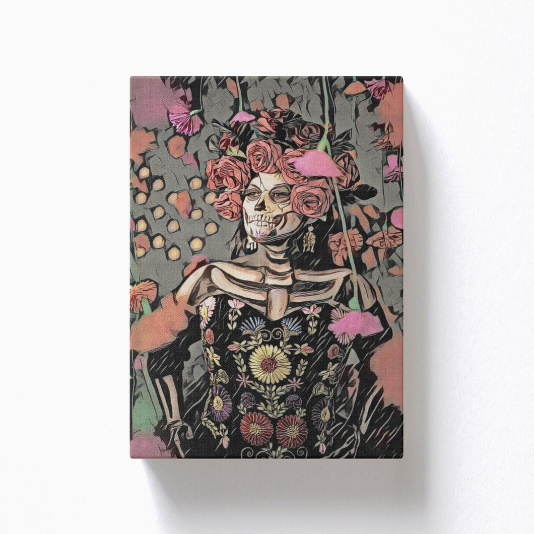 Miss Day Of The Dead - Canvas Wraps