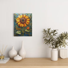 Load image into Gallery viewer, Stained Glass Inspired Sunflowers (10) - Canvas Wraps
