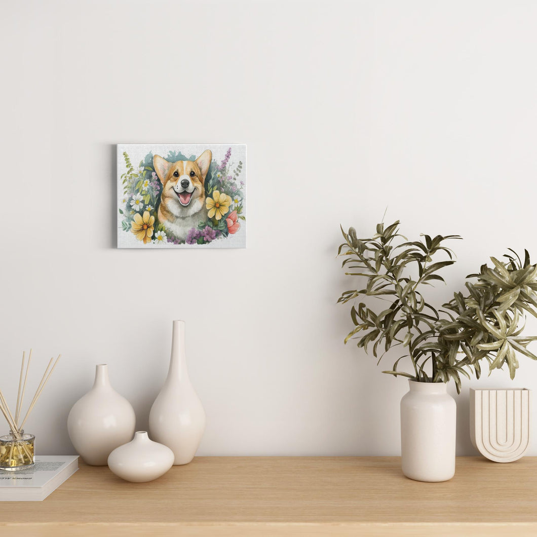 Spring Watercolor Dogs (6) - Canvas Wraps