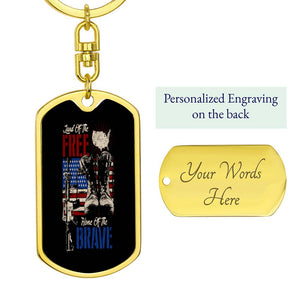 Land Of The Free - Military Inspired Keychain