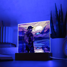 Load image into Gallery viewer, FATHER FLY FISHING - SQUARE ACRYLIC PLAQUE
