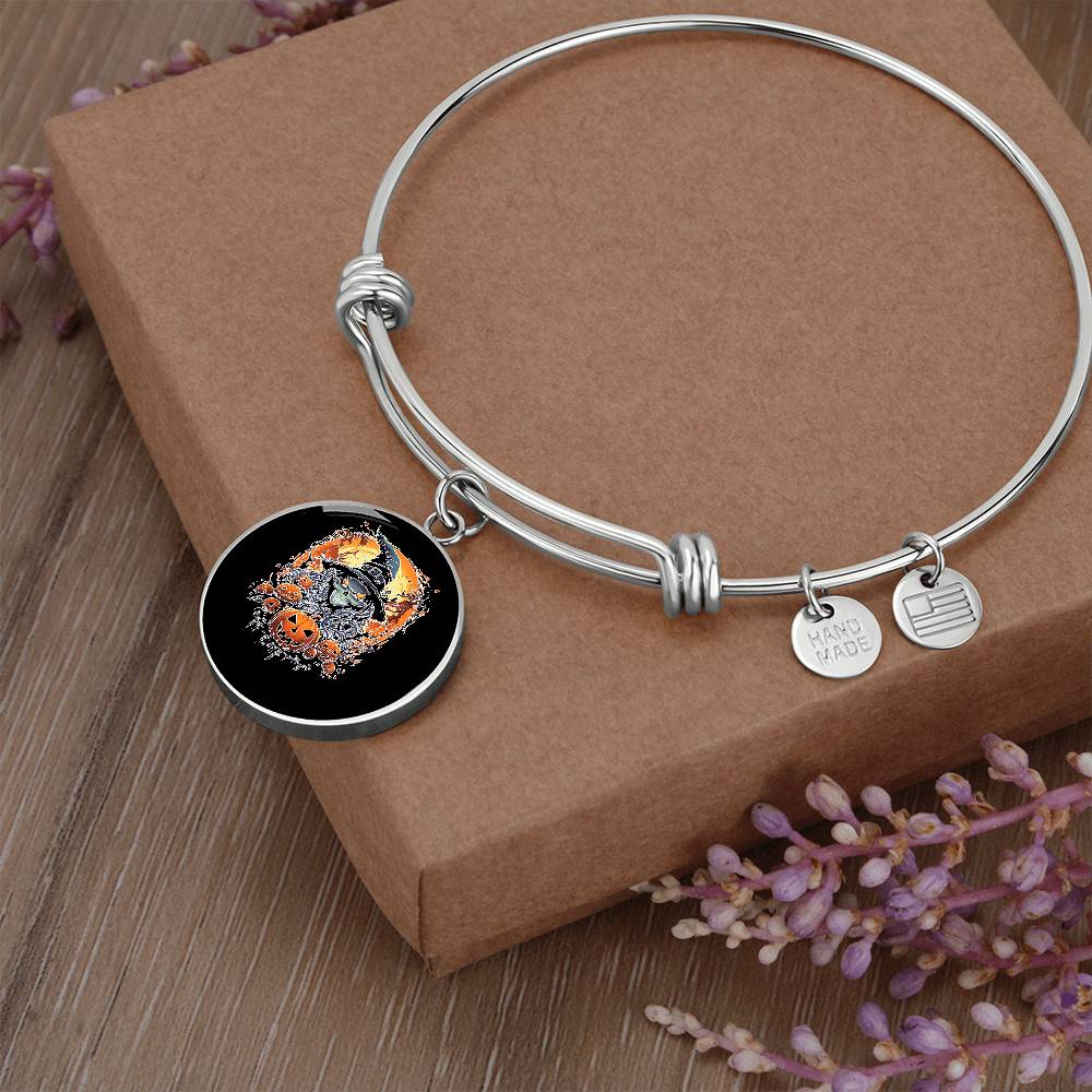 Halloween Inspired Ver 7 - Non-Message Card Luxury Circle Bangle