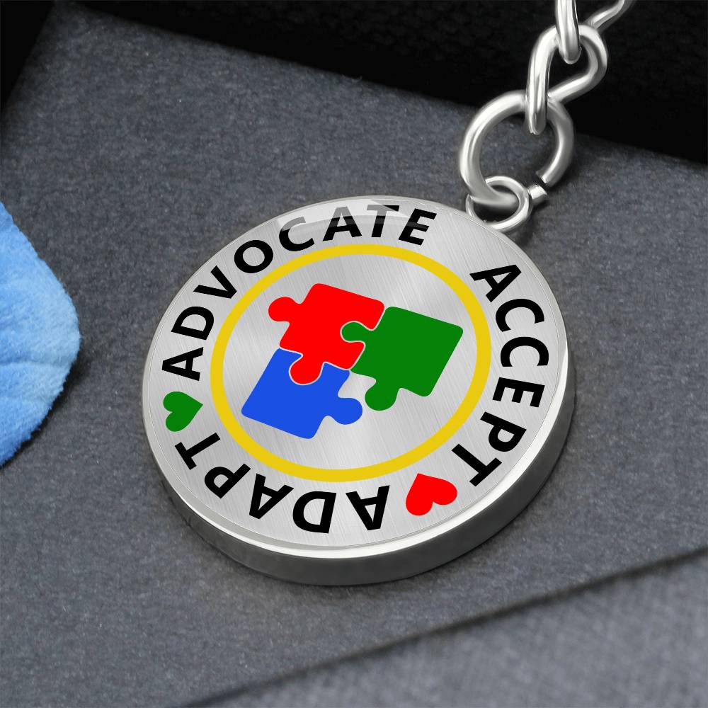 Advocate Accept Adapt - Keychain